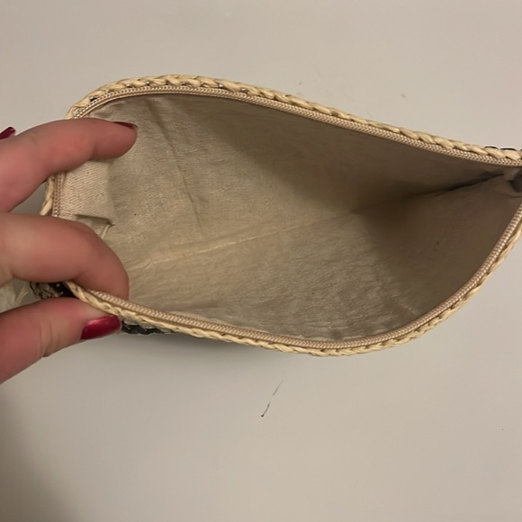 Boho Rattan Clutch • Linen Interior - Picture 2 of 2